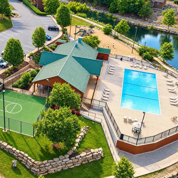 Lakeside Cabin, walk to pool, sleeps 10 - Image 1